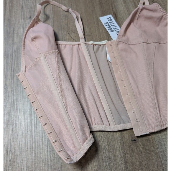 NWT Urban Outfitters Size M Enchanted Pink Corset Top Coquette Night-Out - Picture 6 of 11
